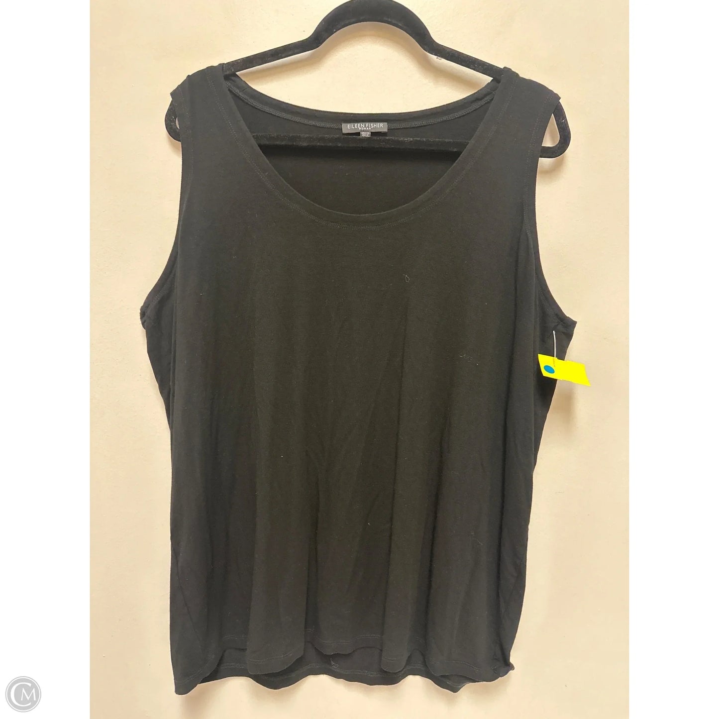 Top Sleeveless By Eileen Fisher In Black, Size: 2x