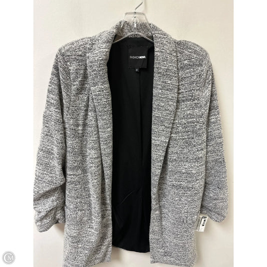 Blazer By Fashion Nova In Grey, Size: 1x