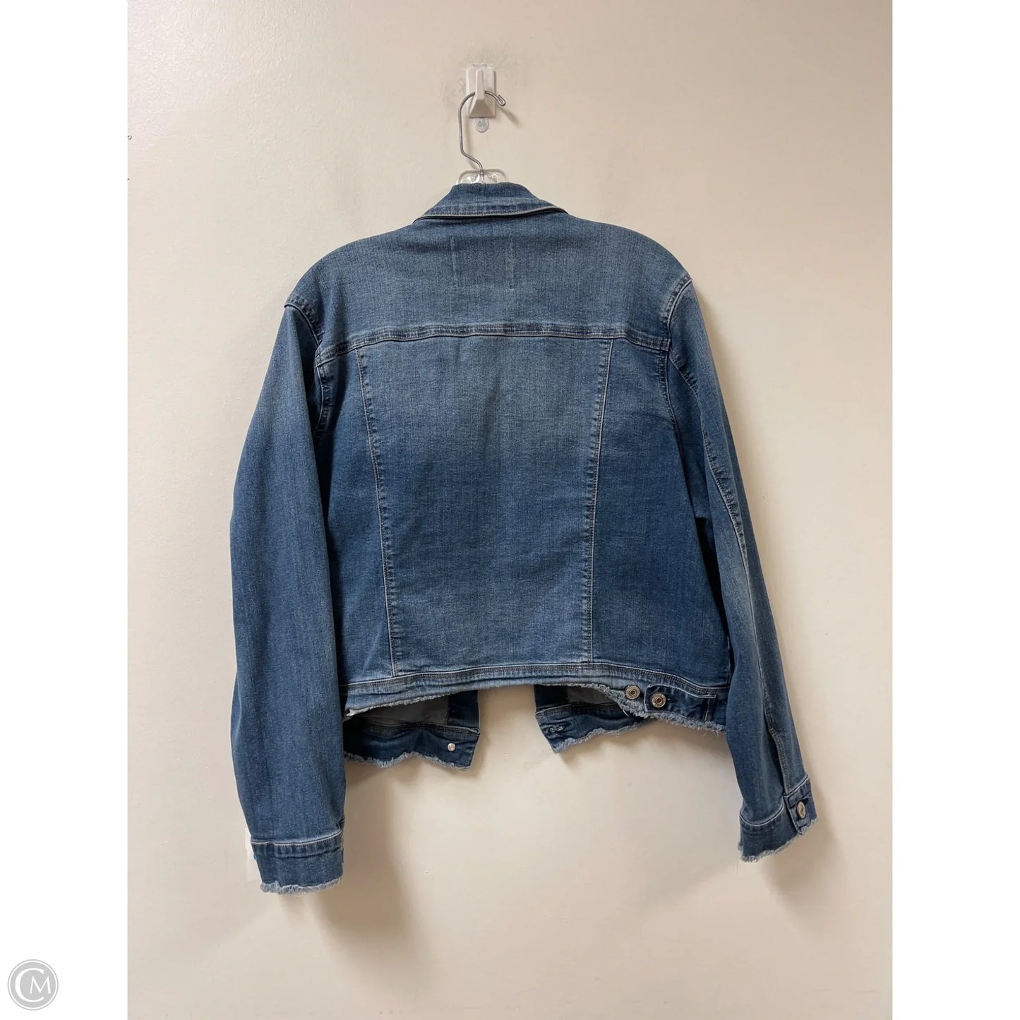 Jacket Denim By Nine West In Blue Denim, Size: 1x