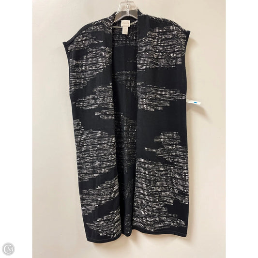 Sweater Cardigan By Chicos In Black, Size: M