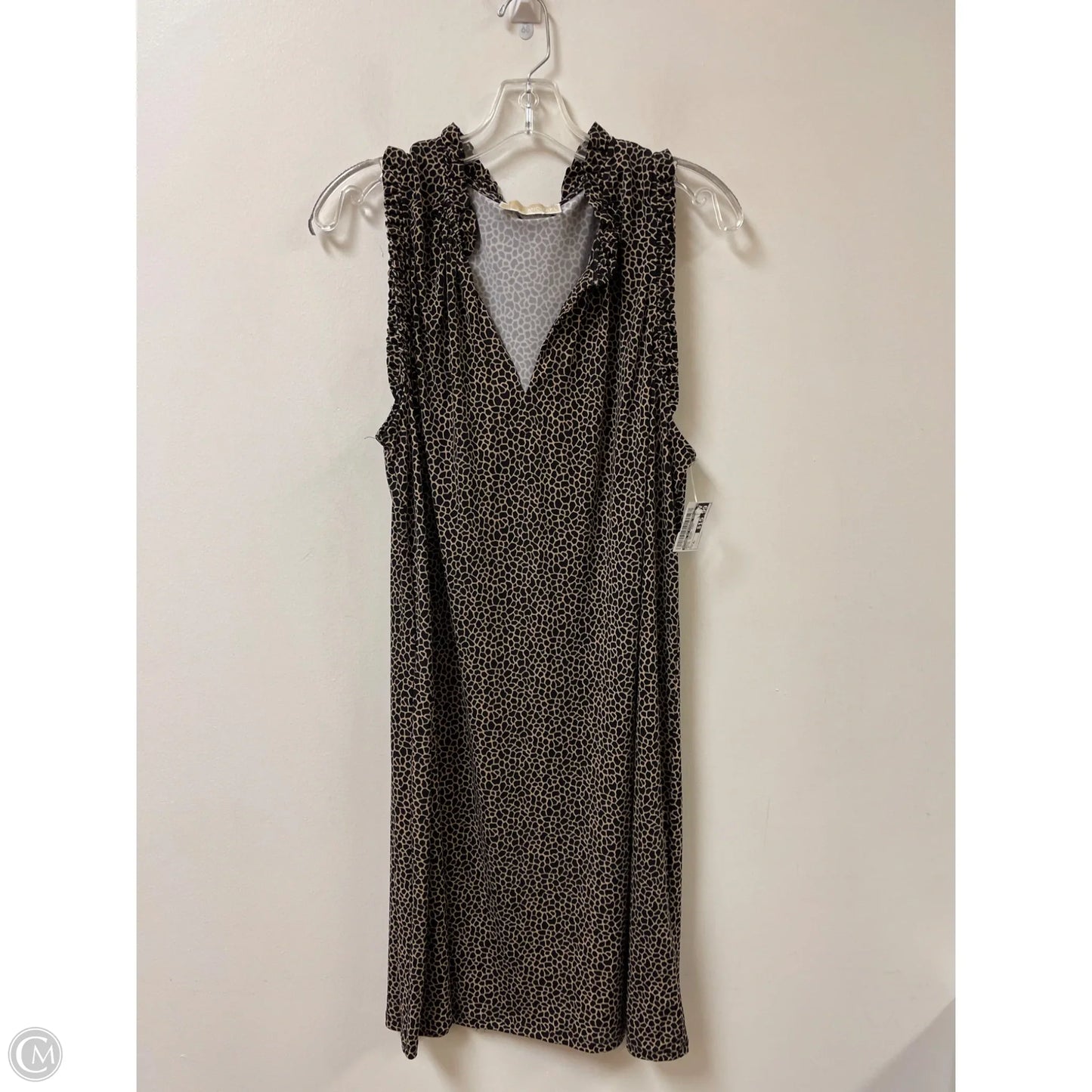 Dress Casual Midi By Michael By Michael Kors In Animal Print, Size: Xl