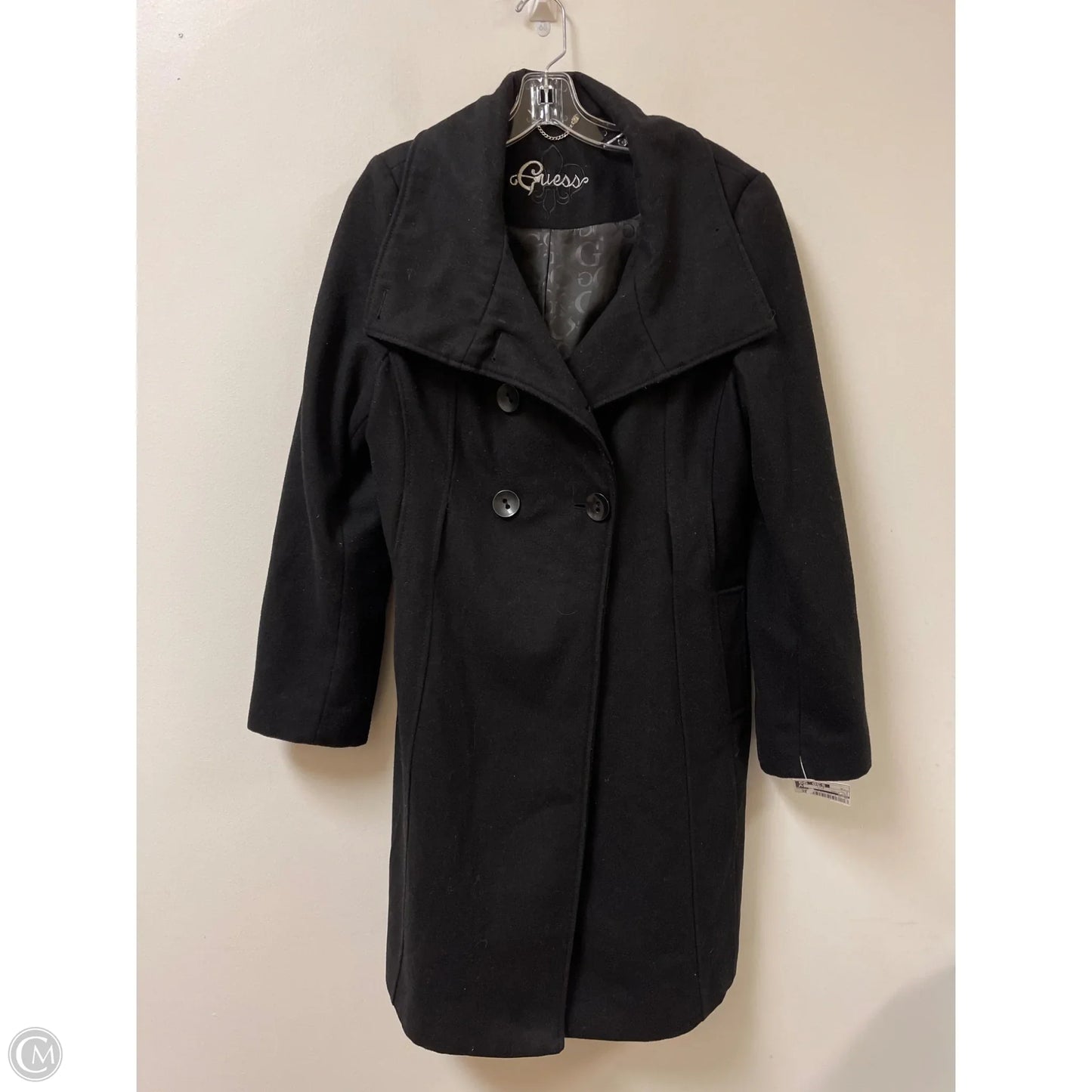 Coat Other By Guess In Black, Size: M