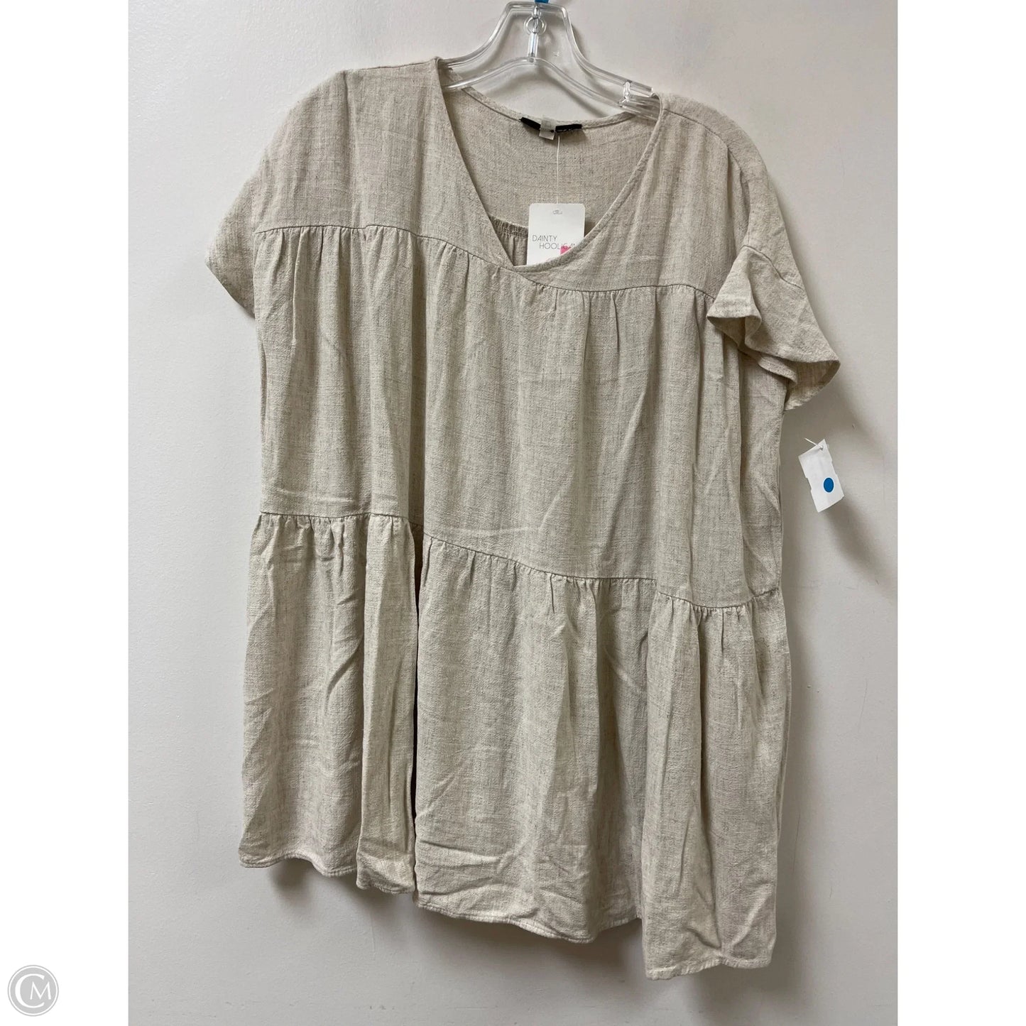 Tunic Short Sleeve By Final Touch In Cream, Size: S
