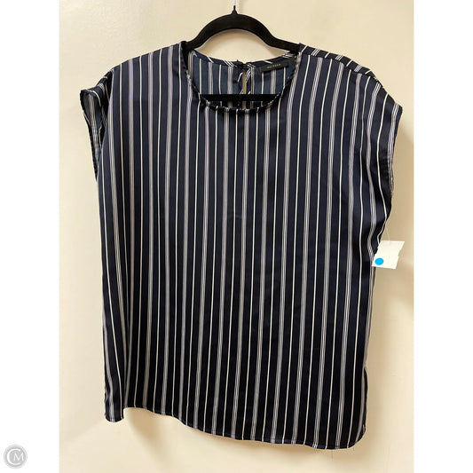 Top Short Sleeve By Halogen In Navy, Size: M