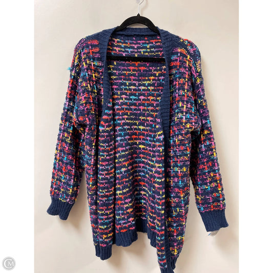 Sweater Cardigan By Clothes Mentor In Blue, Size: M