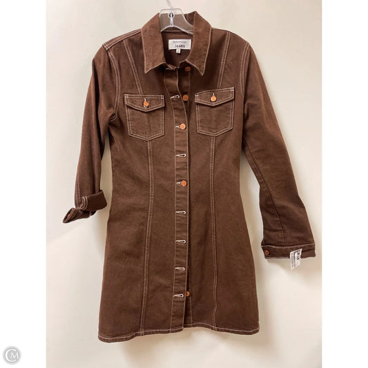 Dress Casual Midi By Reformation In Brown, Size: S
