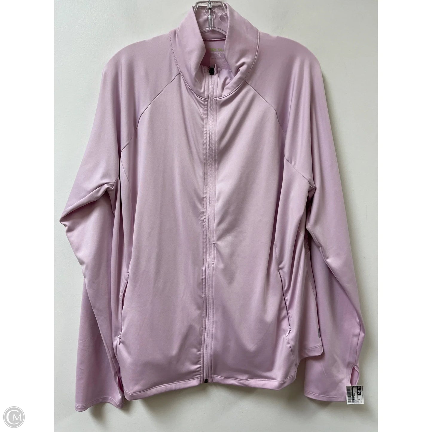 Athletic Jacket By Tek Gear In Pink, Size: Xl