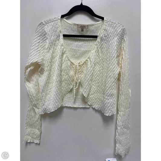 Sweater Cardigan By Atelier In Cream, Size: Xl