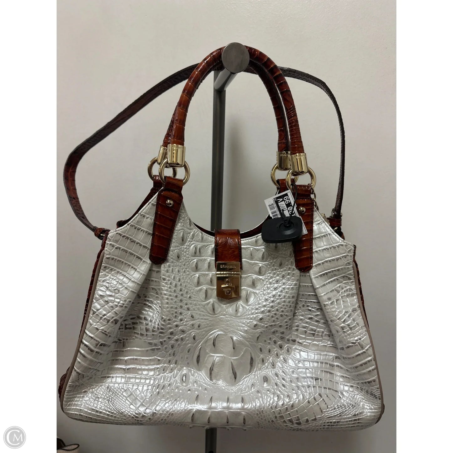 Handbag Designer By Brahmin, Size: Large