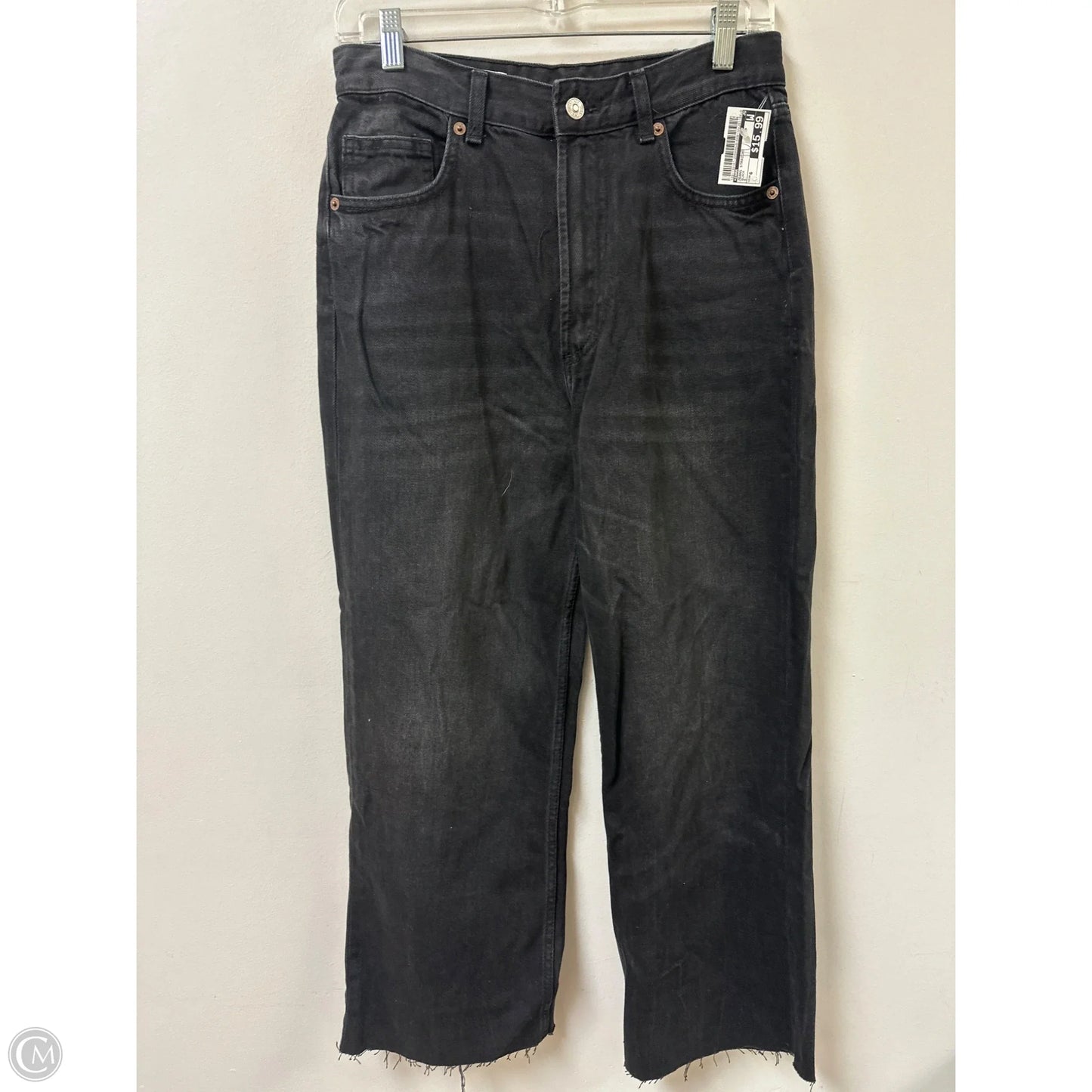 Jeans Straight By Zara In Black, Size: 6