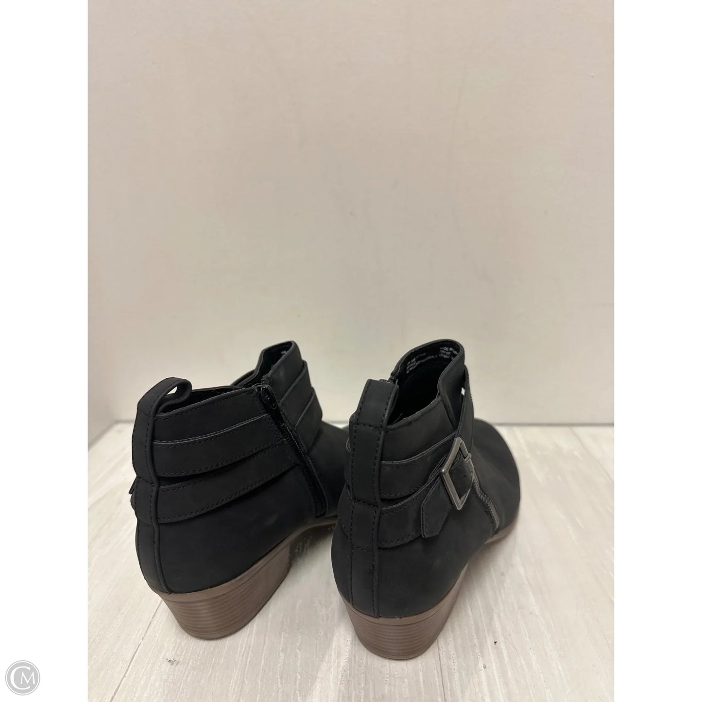 Boots Ankle Heels By Ana In Grey, Size: 10