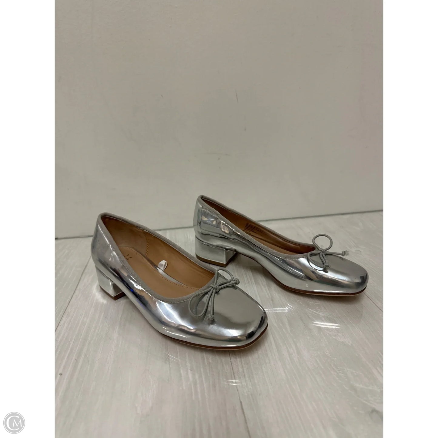 Shoes Heels Block By A New Day In Silver, Size: 5.5