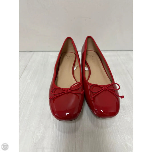 Shoes Heels Block By A New Day In Red, Size: 7