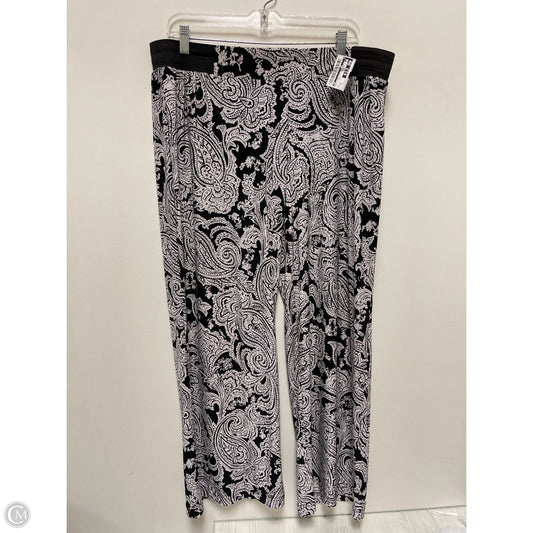 Pants Wide Leg By Inc In Black & White, Size: Xl