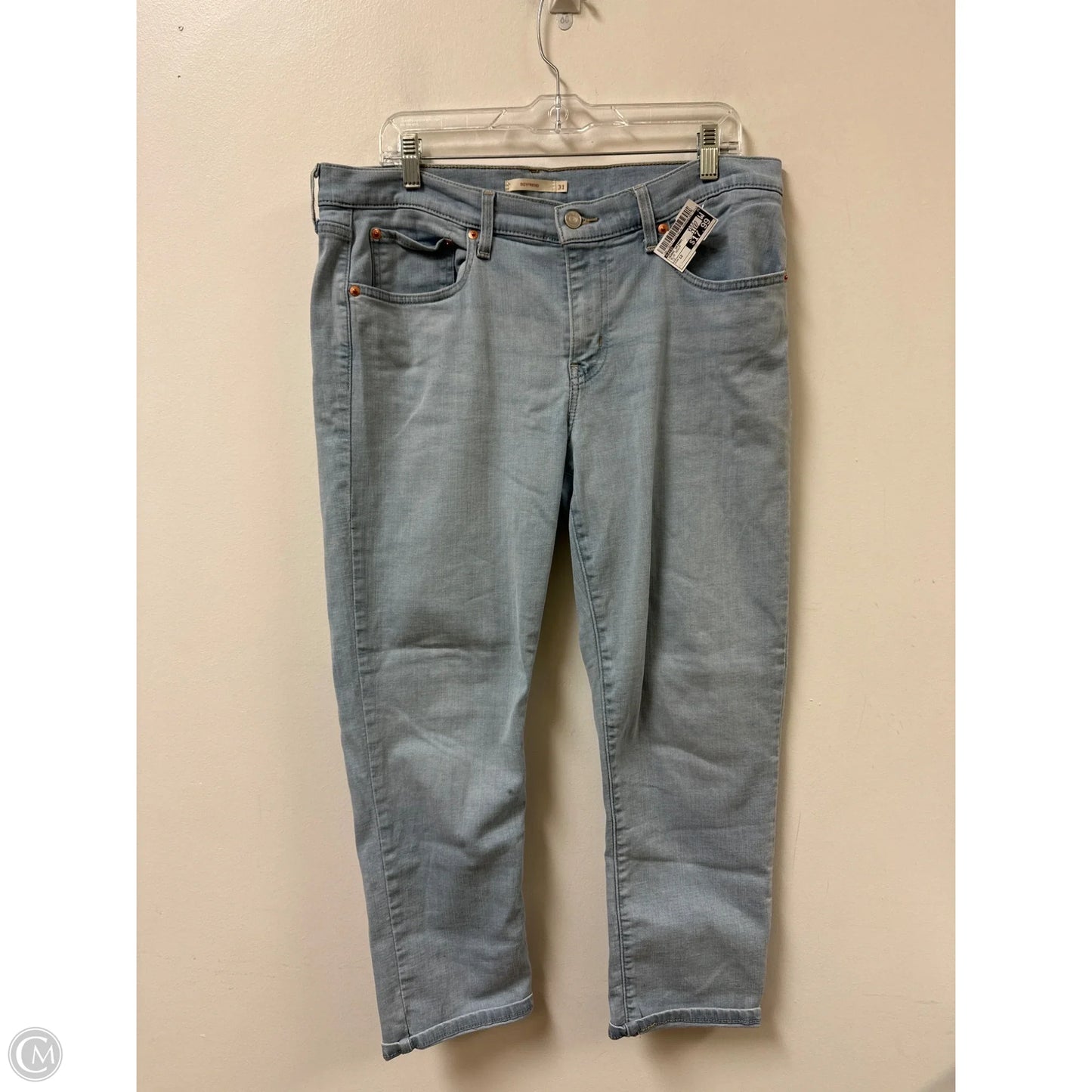 Jeans Skinny By Levis In Blue Denim, Size: 12