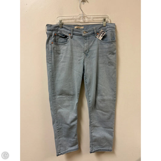 Jeans Skinny By Levis In Blue Denim, Size: 12