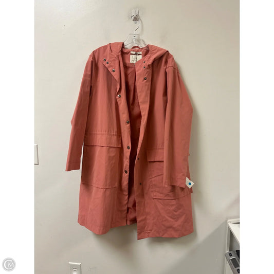 Coat Raincoat By A New Day In Coral, Size: Xl