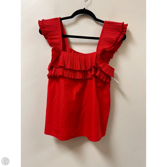 Top Sleeveless By Entro In Red, Size: M