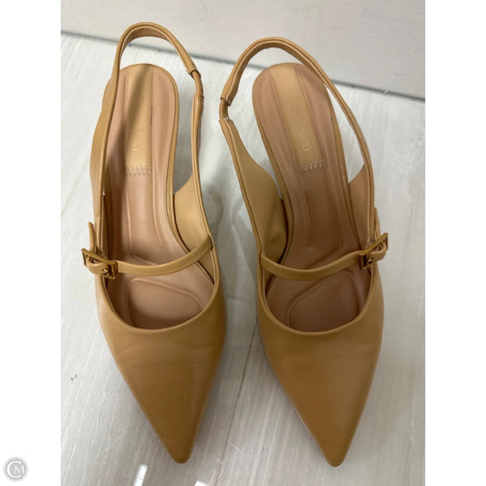 Shoes Heels Kitten By Franco Sarto In Tan, Size: 7