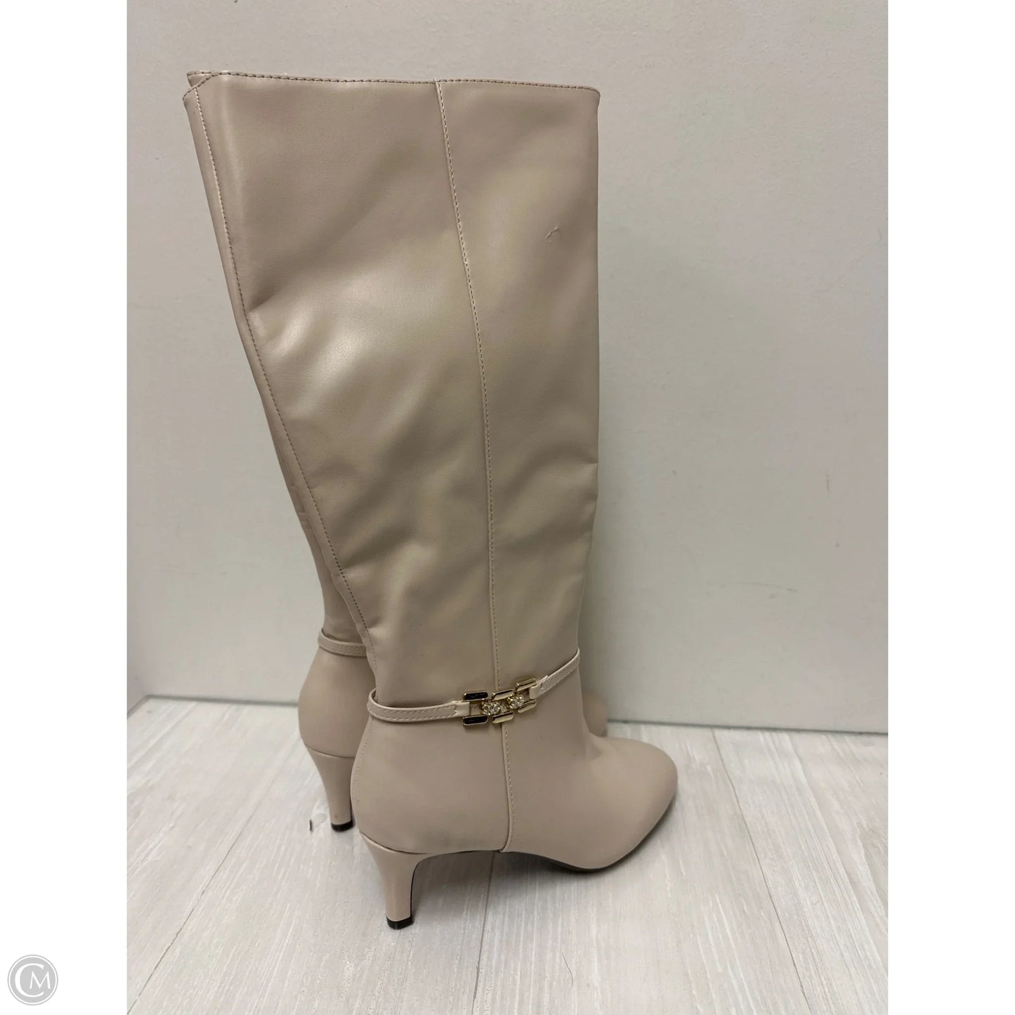 Boots Knee Heels By Jones New York In Cream, Size: 8.5