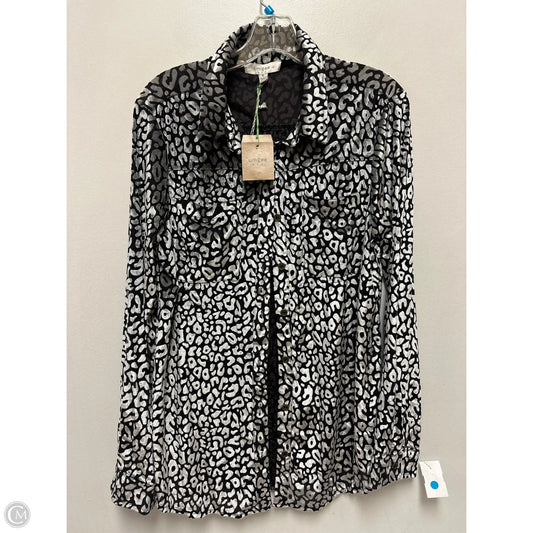 Blouse Long Sleeve By Umgee In Animal Print, Size: Xl