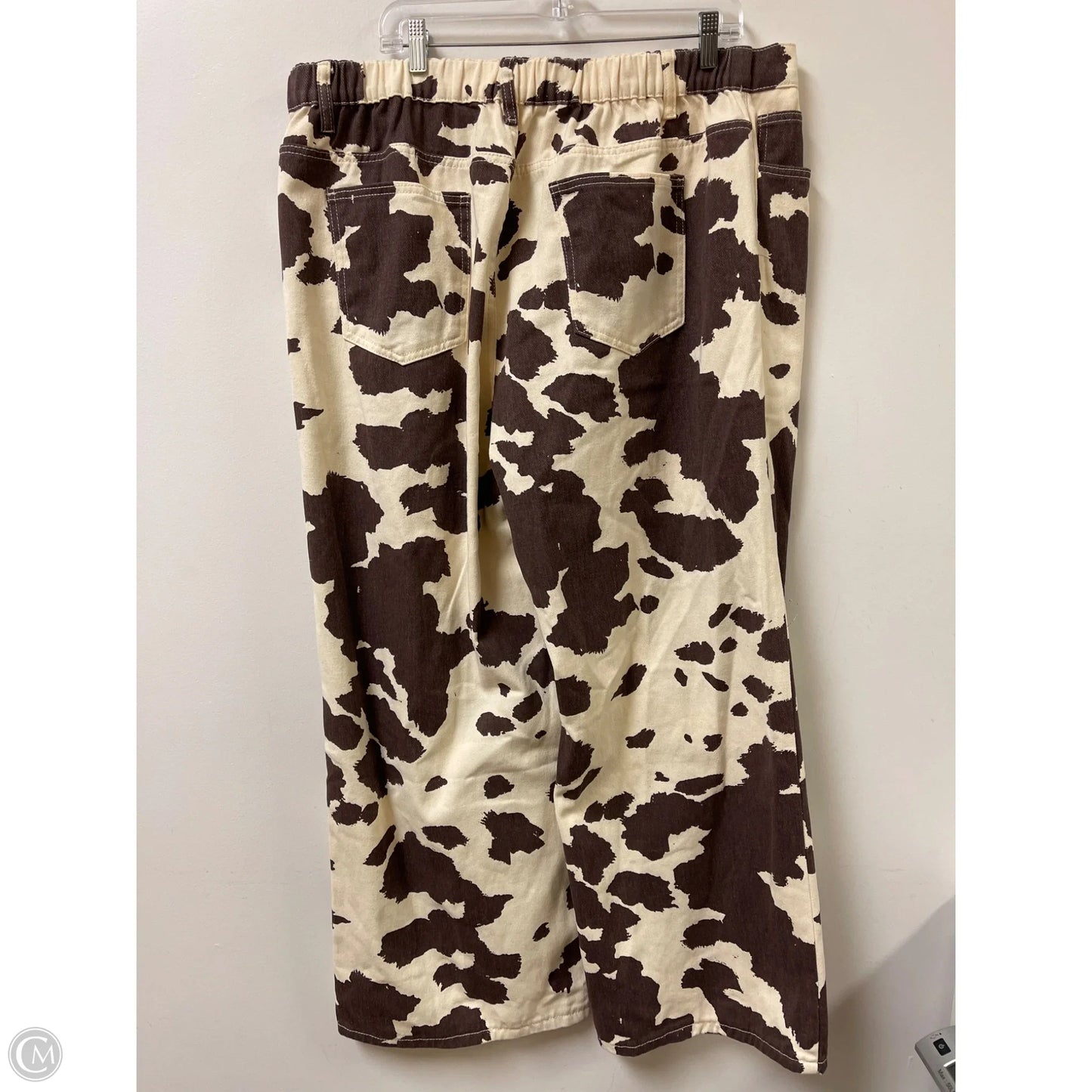 Pants Wide Leg By Shein In Animal Print, Size: 20