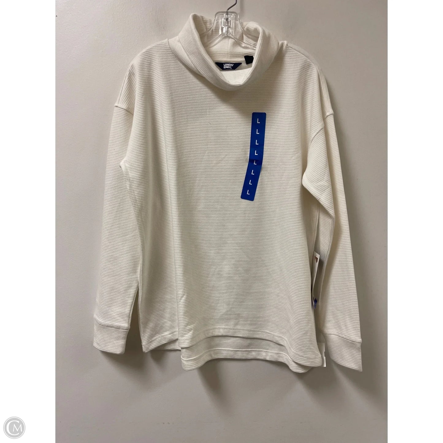 Tunic Long Sleeve By Lands End In Cream, Size: L