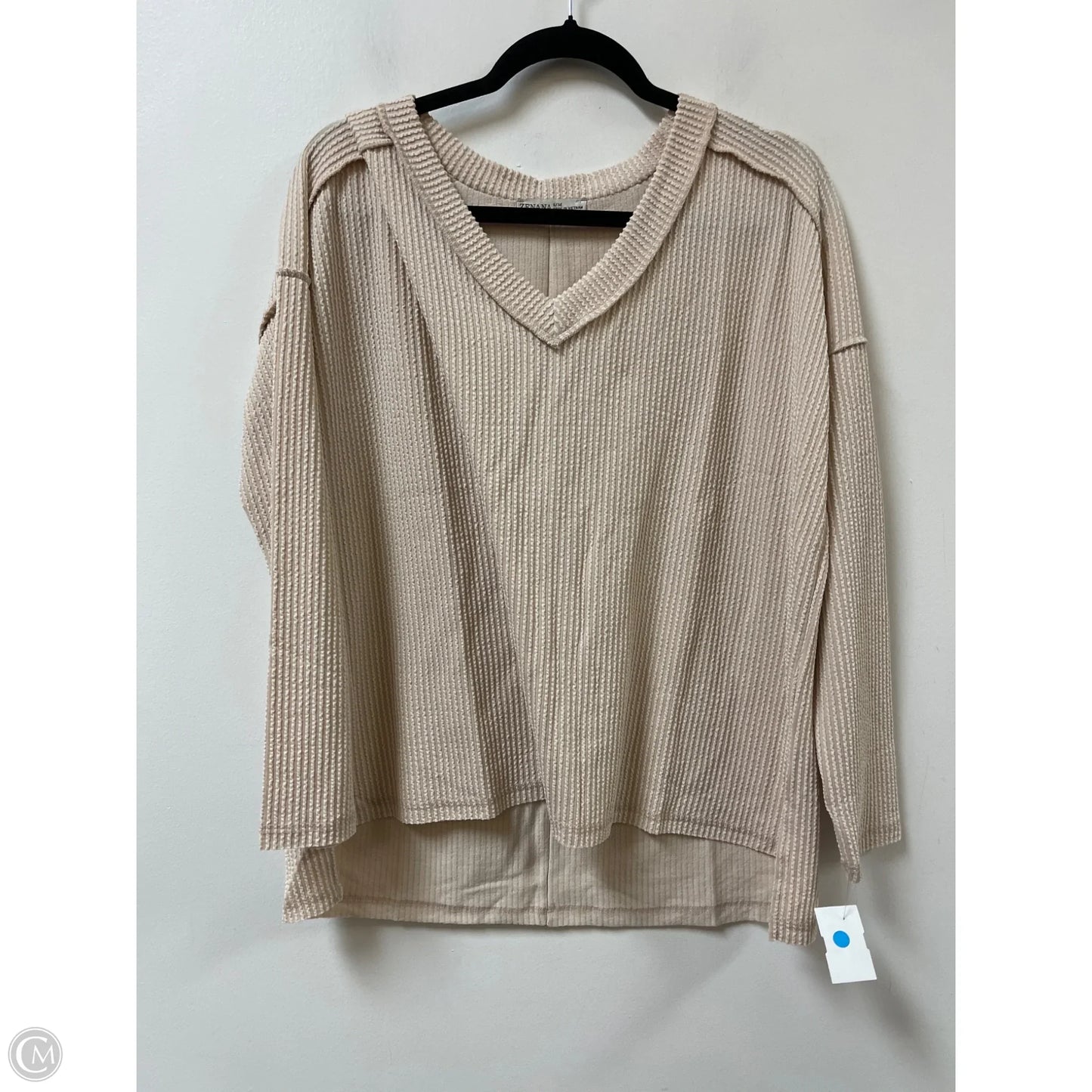 Sweater By Zenana Outfitters In Cream, Size: M