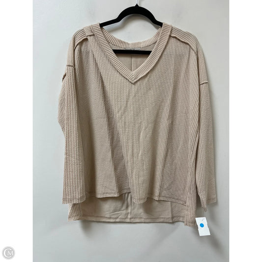 Sweater By Zenana Outfitters In Cream, Size: M