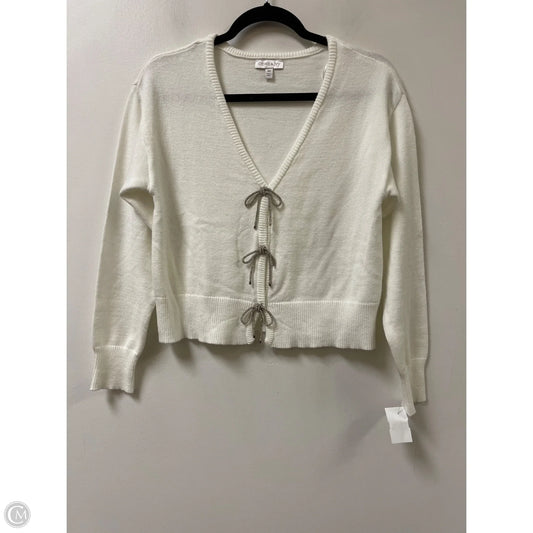 Sweater Cardigan By Crown And Ivy In White, Size: Xs
