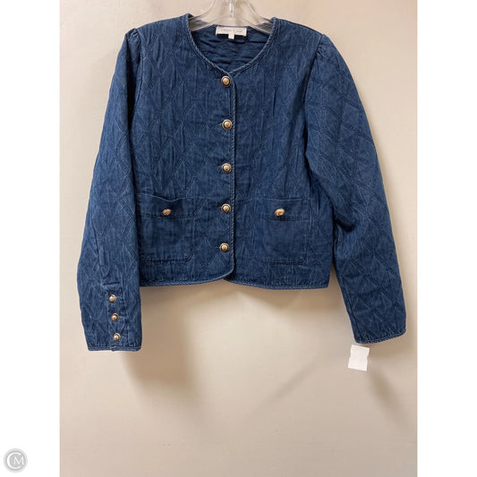 Jacket Puffer & Quilted By Entro In Blue, Size: S