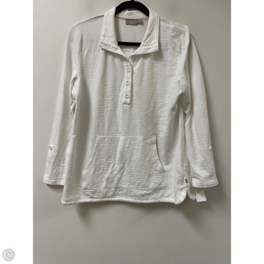 Sweater By Talbots In White, Size: M