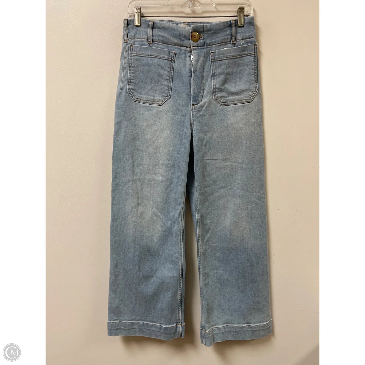 Jeans Wide Leg By Maeve In Blue Denim, Size: 8