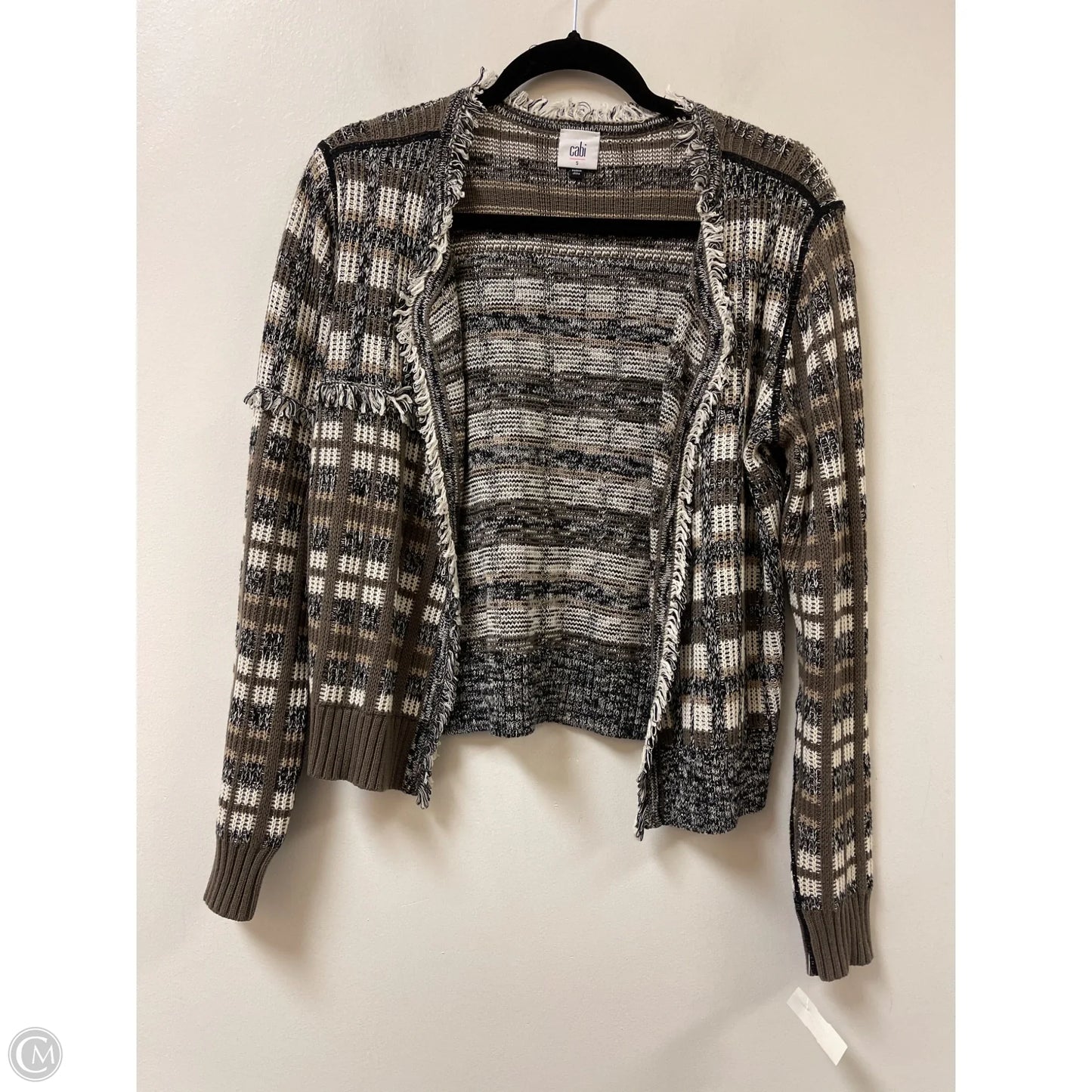 Sweater Cardigan By Cabi In Brown, Size: S