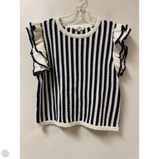 Top Short Sleeve By Entro In Navy, Size: L