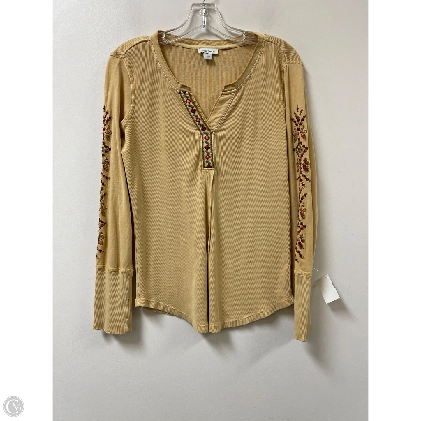 Top Long Sleeve By Sundance In Yellow, Size: M