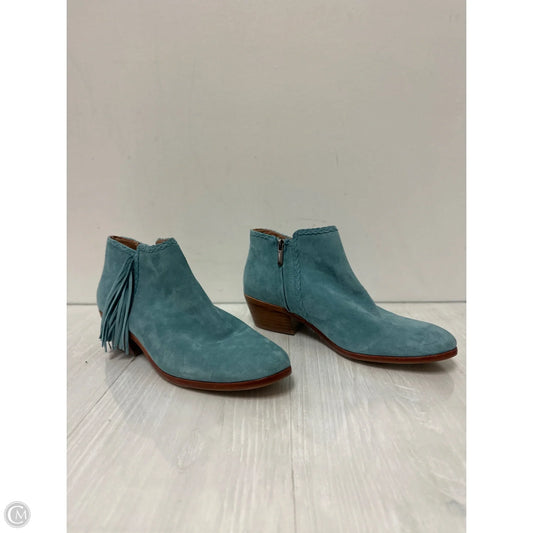 Boots Ankle Heels By Sam Edelman In Blue, Size: 8.5
