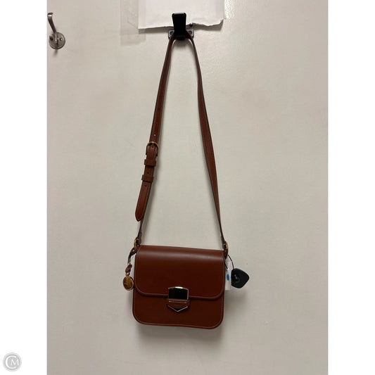 Handbag Leather By Fossil, Size: Medium