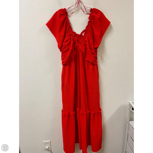Dress Casual Maxi By Sofia By Sofia Vergara In Red, Size: 1x