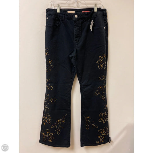 Jeans Wide Leg By Pilcro In Black, Size: 14