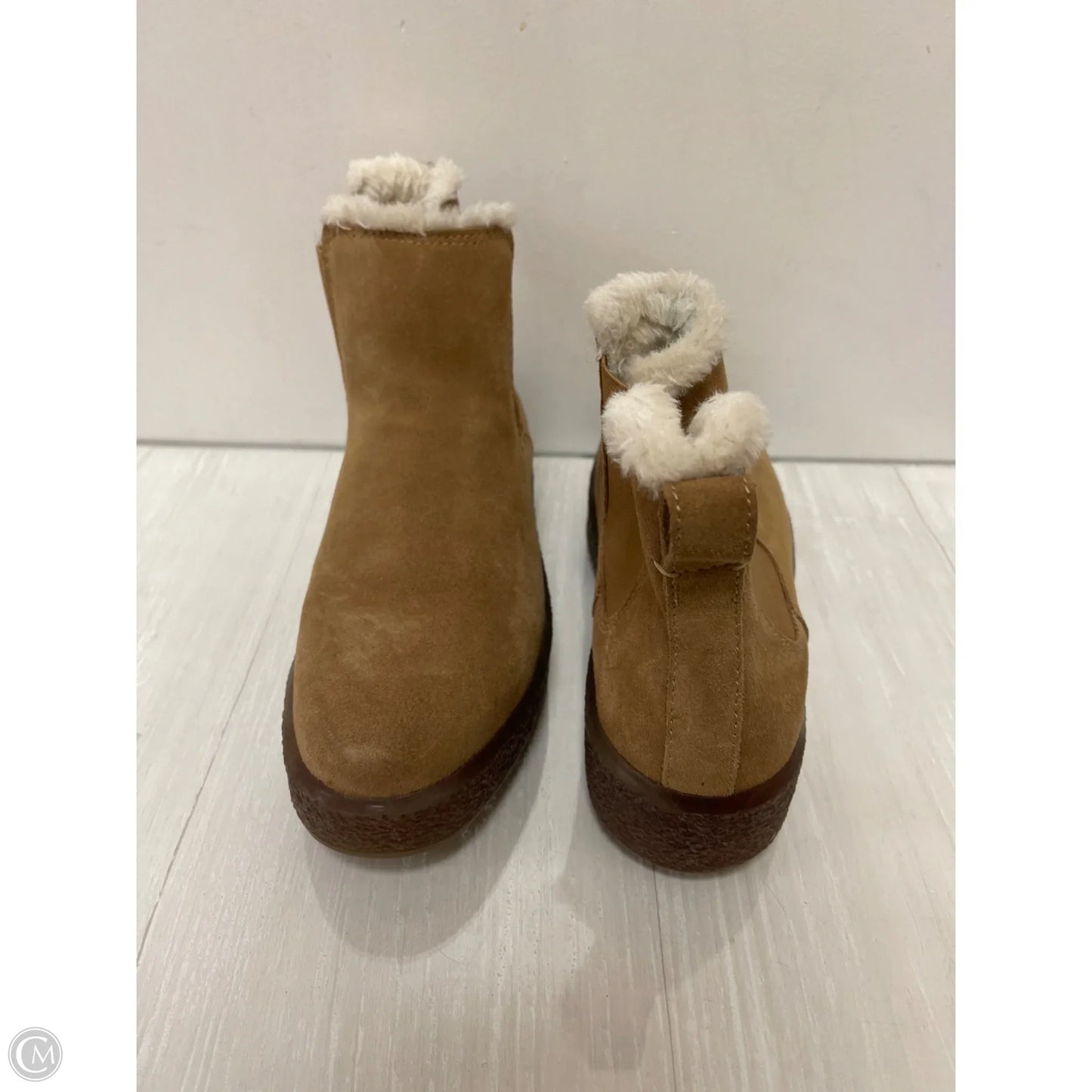 Boots Ankle Flats By Madewell In Brown, Size: 9