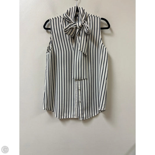 Top Sleeveless By Ann Taylor In Navy, Size: S