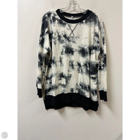Top Long Sleeve By Honeyme In Black & White, Size: S