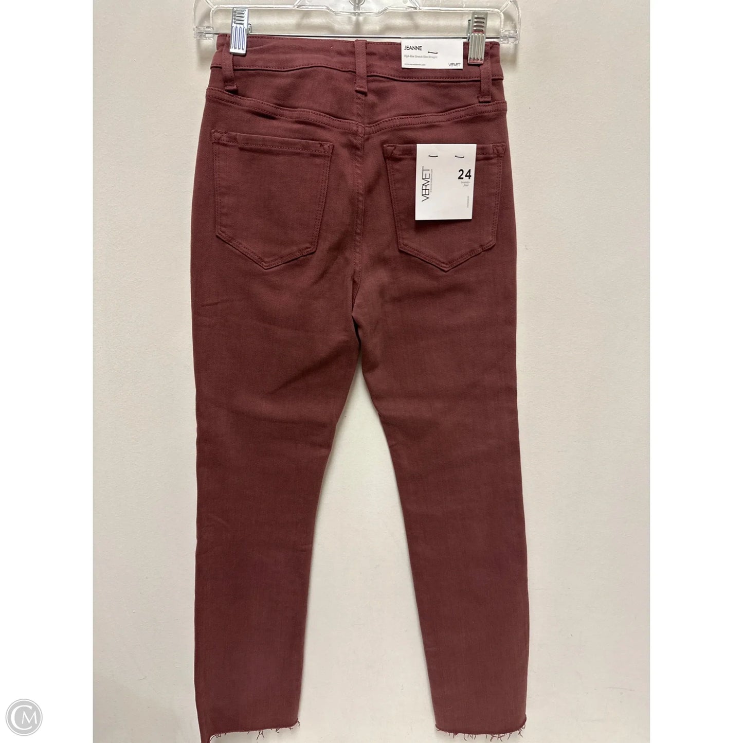Jeans Skinny By Vervet In Red, Size: 0