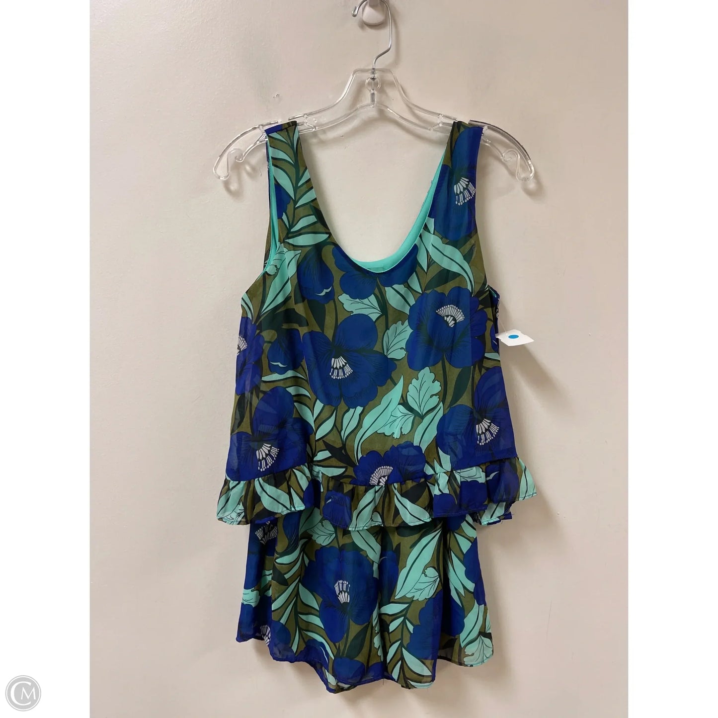 Romper By Judith March In Blue & Green, Size: S