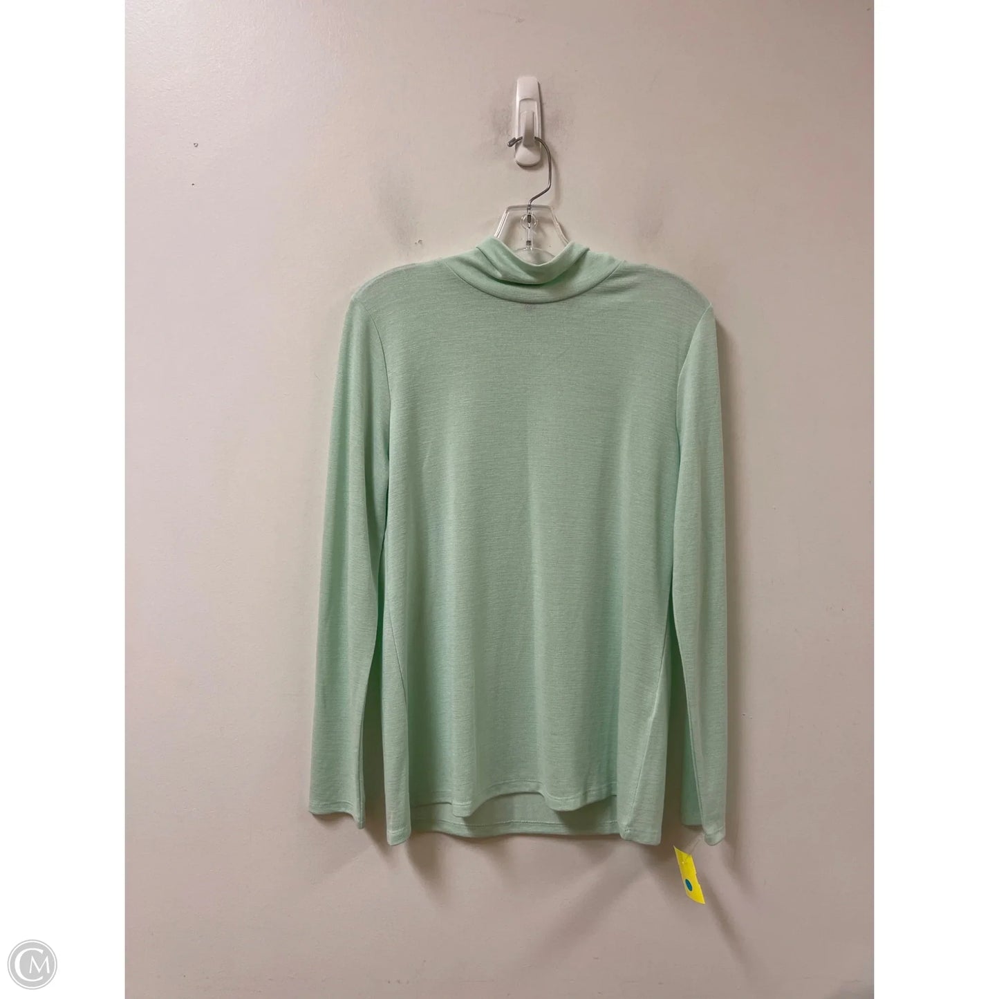 Top Long Sleeve By Banana Republic In Green, Size: M