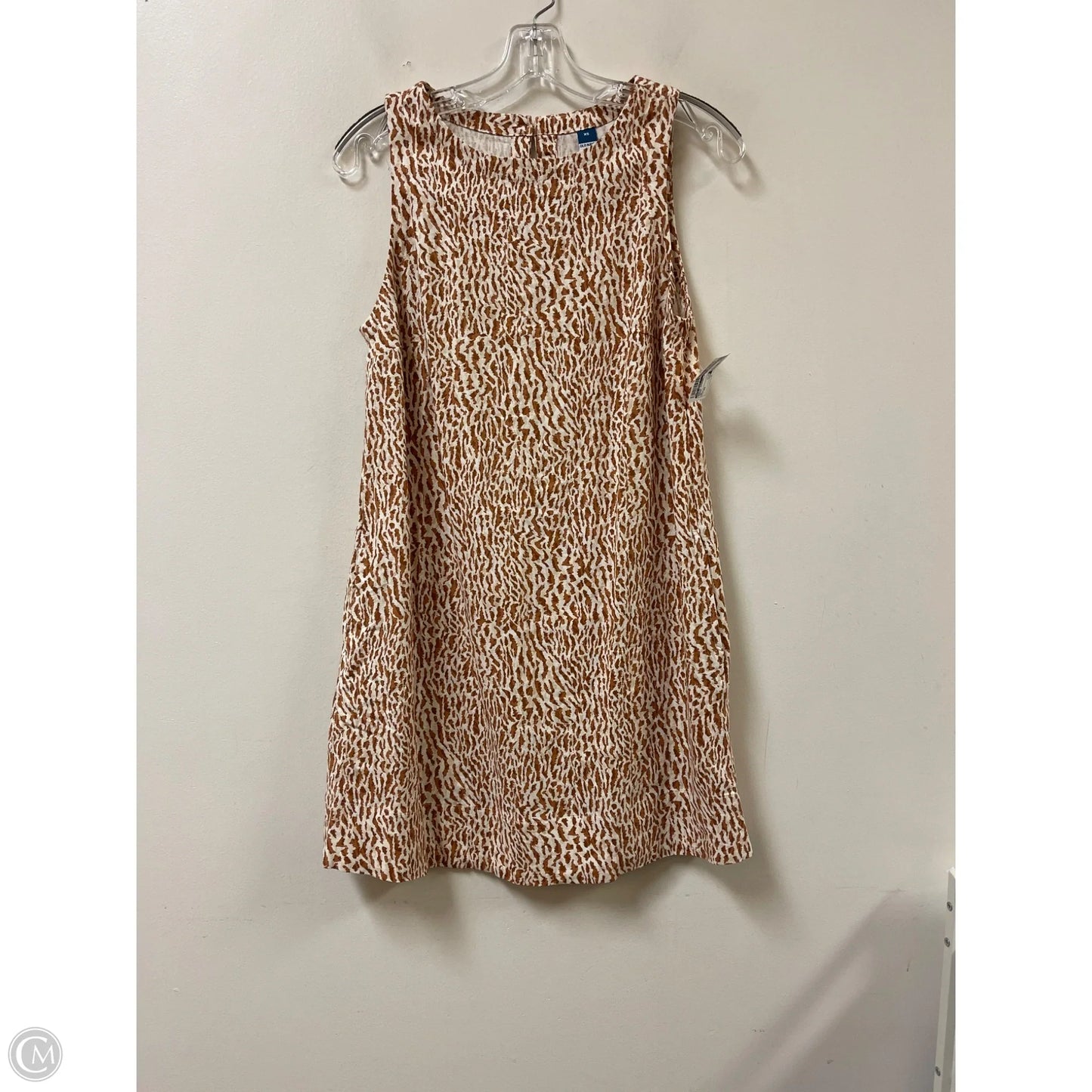 Dress Casual Midi By Old Navy In Brown, Size: Xs
