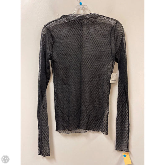 Top Long Sleeve By Free People In Black, Size: S