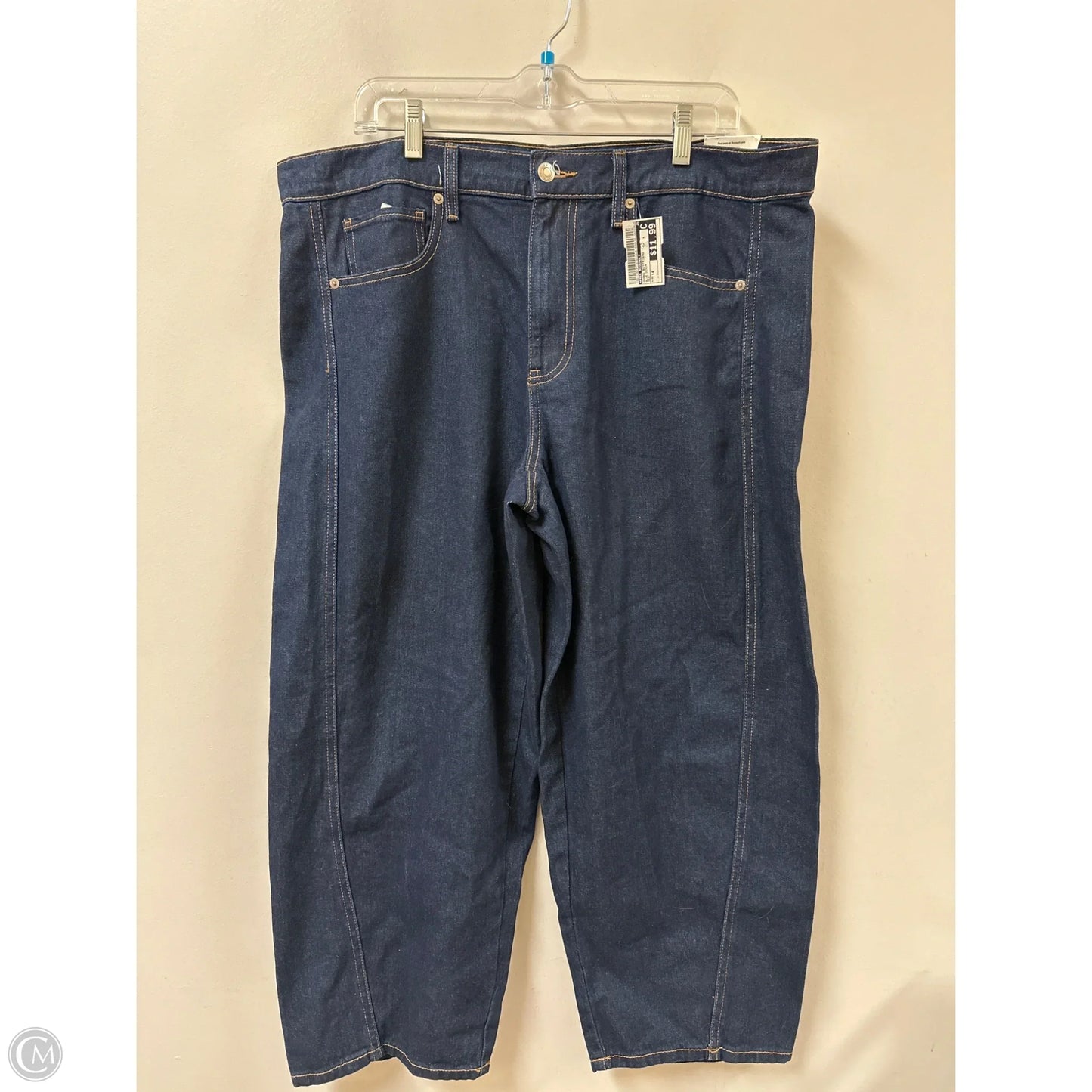 Jeans Boyfriend By Free Assembly In Blue Denim, Size: 14