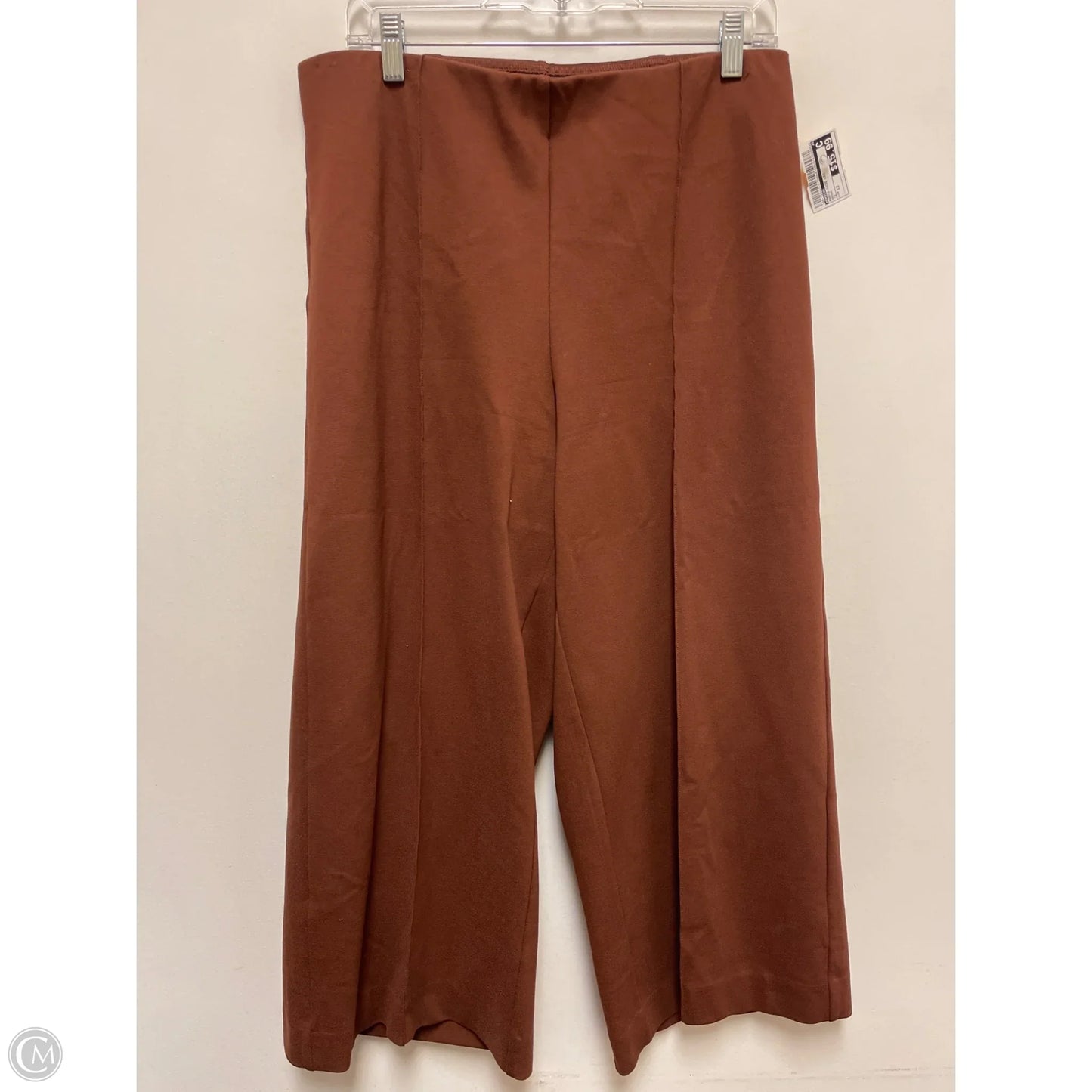 Pants Wide Leg By Chicos In Brown, Size: 12